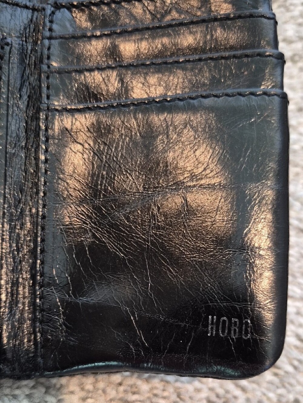 Hobo Black Leather Wallet NWOT - Picture 5 of 7
